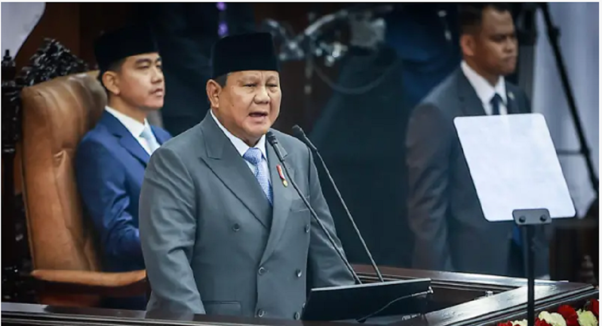 Presiden Prabowo Subianto menyampaikan pidato kenegaraan pada Sidang Tahunan MPR RI dan Sidang Bersama DPD RI dan DPR RI Tahun 2026 di Gedung MPR/DPR RI, Senayan, Jakarta, Jumat (14/8).